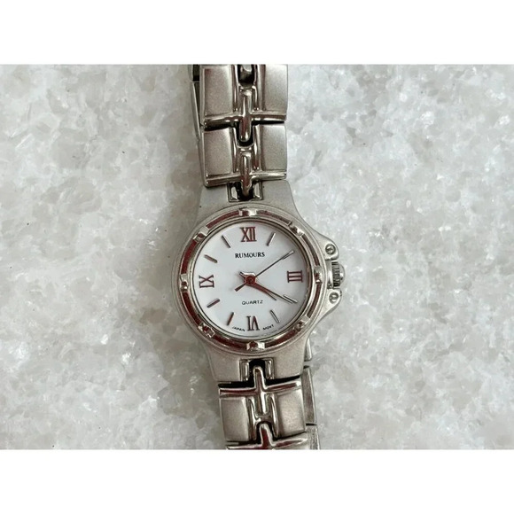 Silver Toned Rumours Brand Chain Link Unisex  Analog Watch - WORKS - 41191 - Picture 5 of 8